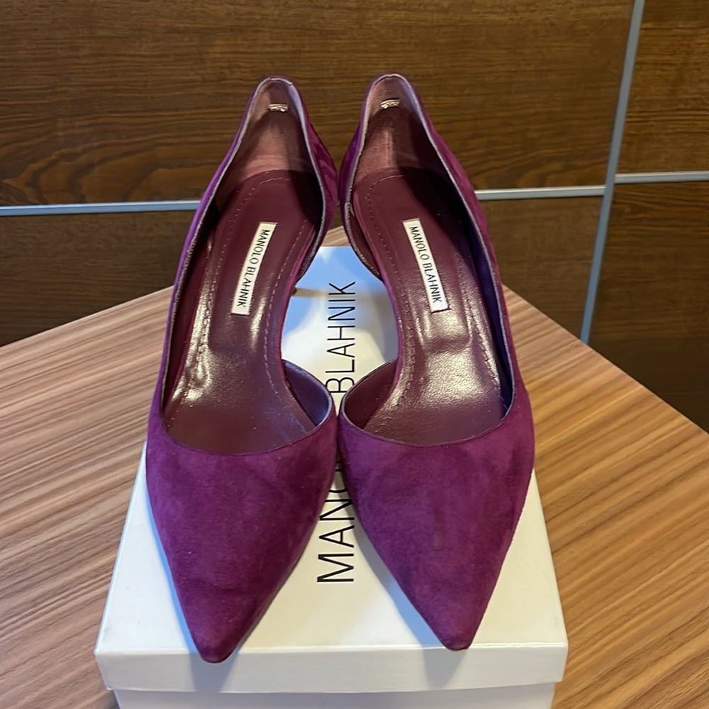 Manolo Blahnik Suede Heels